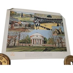 The Doorstep of Tradition University of Virginia Print Kenny Glenn 1998 Signed‎